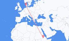 Flights from Gondar to Esbjerg