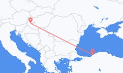 Loty z Zonguldak, Turcja do Heviza, Węgry