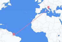 Flyrejser fra Belém, Brasilien til Pescara, Italien