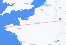 Flyreiser fra Saarbrücken, Tyskland til Brest, Frankrike