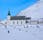 The Church of the fishing port of Honningsvåg, the main harbor on the way to the North Cape, Finnmark, Norway.