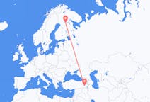 Voli da Van, Turchia a Kuusamo, Finlandia