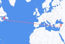 Flyreiser fra Sydney i Nova Scotia, Canada til Gaziantep, Tyrkia