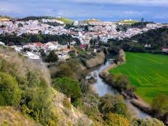 Photo of aerial view of Odemira, a town and a municipality in Beja District in the Portuguese region of Alentejo.