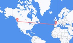 Flyrejser fra Comox, Canada til Vitoria, Spanien