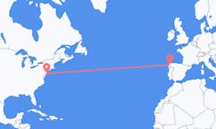 Flyrejser fra Atlantic City til Santiago de Compostela