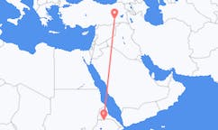 Flyg från Inda Silasē, Etiopien till Batman, Turkiet