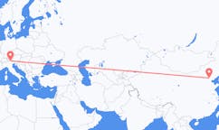 Flug frá Peking, Kína til Bolzano, Ítalíu