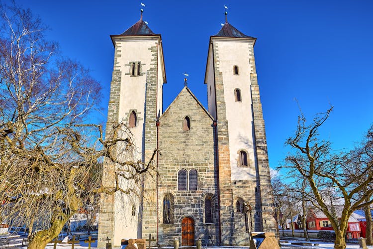 Photo of St. Maria Romanesque church in Bergen, Norway.