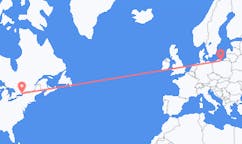 Flyg från Kingston, Kanada till Gdansk, Polen