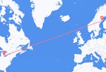 Lennot Windsorista, Kanada Uumajaan, Ruotsi