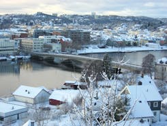 Fiskebrygga district in Kristiansand, Norway.