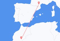 Flug frá Zagora, Marokkó til Carcassonne, Frakklandi