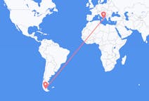 Flyreiser fra Punta Arenas, Chile til Lamezia Terme, Italia
