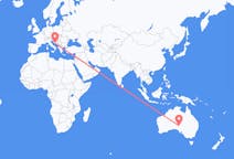 Flyrejser fra Coober Pedy, Australien til Split, Kroatien