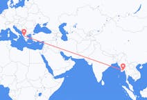 Flyreiser fra Yangon, Myanmar (Burma) til Ioánnina, Hellas