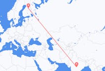 Flyreiser fra Nagpur, India til Kajana, Finland