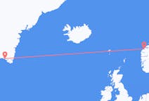 Voos de Ålesund, Noruega para Qaqortoq, Groenlândia