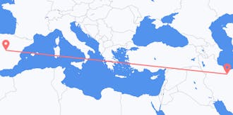 Lennot Iranista Espanjaan
