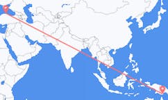 Flyreiser fra Daru, Papua Ny-Guinea til Sinop, Tyrkia, Tyrkia
