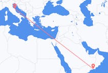 Flyreiser fra Salalah, til Ancona