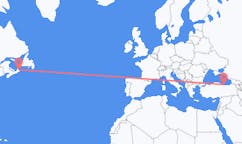 เที่ยวบิน จาก ซิดนีย์, แคนาดา ถึงออร์ดู, ตุรกี