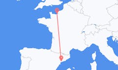 出发地 法国多维尔目的地 西班牙雷烏斯的航班