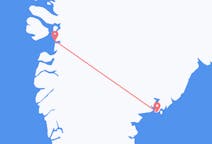 グリーンランドのタシーラクから、グリーンランドのイルリサットまでのフライト