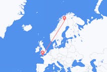 Flüge von Kiruna, nach Guernsey