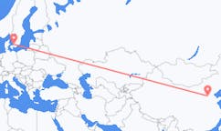 Lennot Shijiazhuangista, Kiina Angelholmiin, Ruotsi