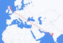 出发地 印度孟买前往英格兰的Durham的航班