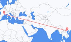 Flyreiser fra Haiphong, Vietnam til Montpellier, Frankrike