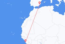 Flyrejser fra Freetown til Murcia