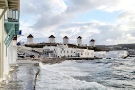 Excursão privada de 3 dias em Santorini e Mykonos no melhor das Cíclades