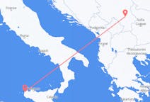 Flyrejser fra byen Niš, Serbien til Trapani, Italien