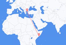 Flyrejser fra Mogadishu til Lemnos