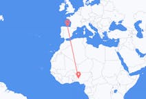 Flyreiser fra Ilorin, Nigeria til Santander, Spania