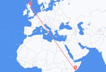 Flyg från Mogadishu till Aberdeen