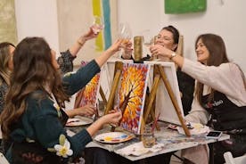 Festa di pittura presso Art Bottega - Paint & Wine Studio a Spalato