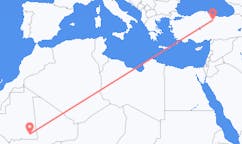 Flug frá Nema, Máritaníu til Tokat, Tyrklandi