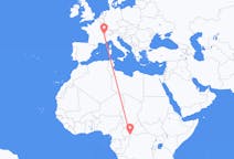 Flights from Bangui to Geneva