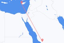 Flyreiser fra Al Bahah, til Páfos