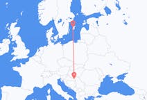 Loty z Visby (Dania), Szwecja do Osijeka, Chorwacja