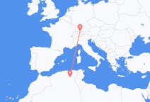 Flyreiser fra Biskra, Algerie til Friedrichshafen, Tyskland