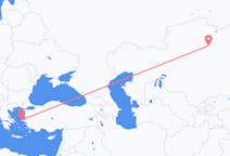 从努尔-苏丹飞往希俄斯的航班