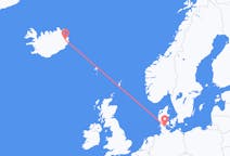 덴마크 쇠네르보르그에서 출발해 아이슬란드 Egilsstaðir에게(으)로 가는 항공편