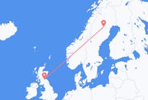 Flyrejser fra Arvidsjaur til Edinburgh