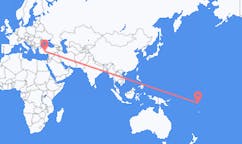 Flights from Funafuti to Konya
