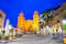 photo ofCefalu, Sicily, Italy: Night view of the town square with The Cathedral or Basilica of Cefalu, Duomo di Cefalu, a Roman Catholic church built in the Norman style