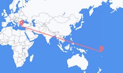 Flights from Funafuti to Dalaman
